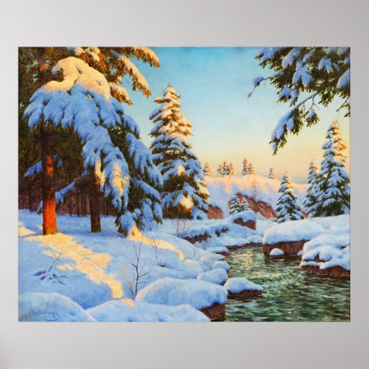 Winterlandschaft, Bessonof Poster (Vorne)