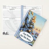 Winterlandschaft, Bessonof, Rezepte Notizblock (Innen)
