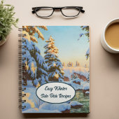 Winterlandschaft, Bessonof, Rezepte Notizblock