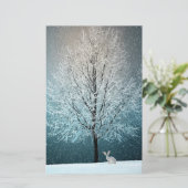 Winterlandschaft Briefpapier (Stehend Vorderseite)