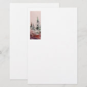 Winterlandschaft Briefpapier (Vorne/Hinten)
