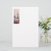 Winterlandschaft Briefpapier (Stehend Vorderseite)