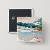 Winterlandschaft Button (Vorne & Hinten)