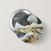 Winterlandschaft Button (Vorne & Hinten)