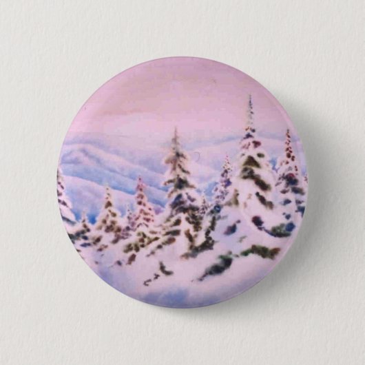 Winterlandschaft Button (Vorderseite)
