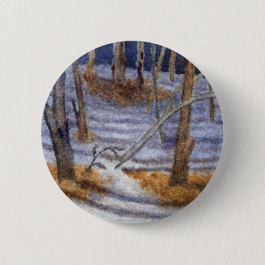 Winterlandschaft Button (Vorderseite)