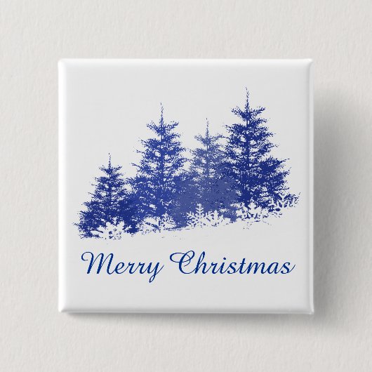 Winterlandschaft Button (Vorderseite)