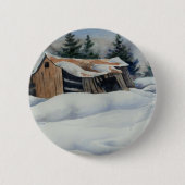 Winterlandschaft Button (Vorderseite)