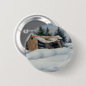 Winterlandschaft Button (Vorne & Hinten)