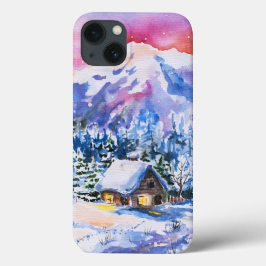 Winterlandschaft Case-Mate iPhone Hülle (Rückseite)
