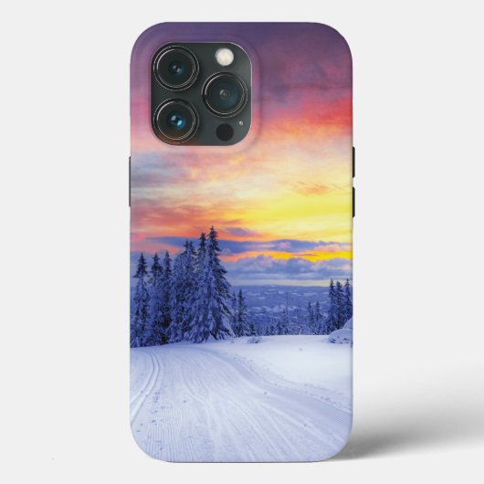 Winterlandschaft Case-Mate iPhone Hülle (Rückseite)