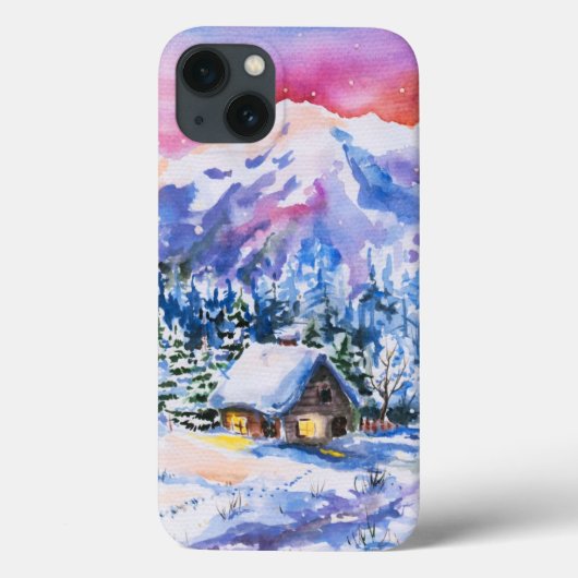 Winterlandschaft Case-Mate iPhone Hülle (Rückseite)