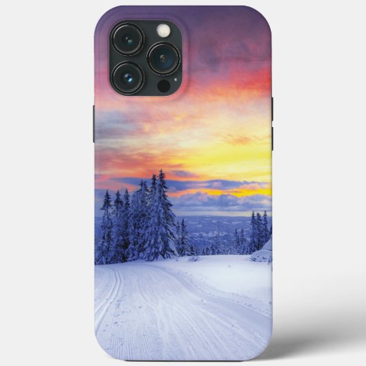 Winterlandschaft Case-Mate iPhone Hülle (Rückseite)