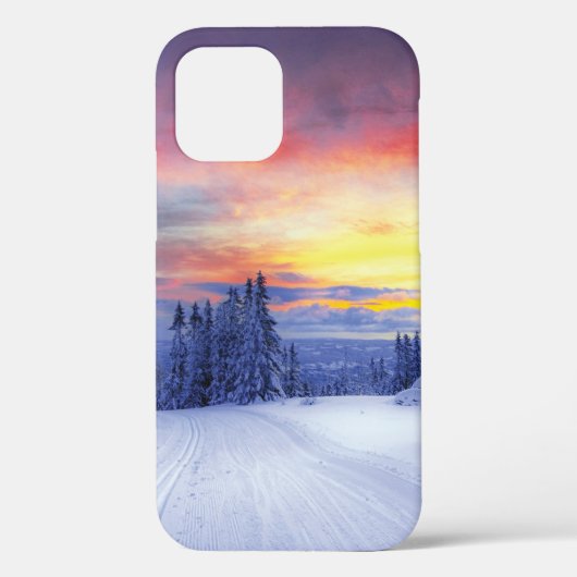 Winterlandschaft Case-Mate iPhone Hülle (Rückseite)