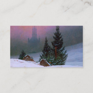 Winterlandschaft Caspar David Friedrich Begleitkarte