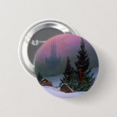 Winterlandschaft Caspar David Friedrich Button (Vorne & Hinten)