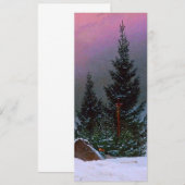 Winterlandschaft Caspar David Friedrich Einladung (Vorne/Hinten)