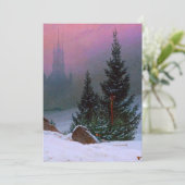 Winterlandschaft Caspar David Friedrich Einladung (Stehend Vorderseite)