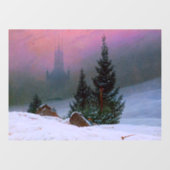 Winterlandschaft Caspar David Friedrich Fensteraufkleber (Blatt)