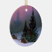 Winterlandschaft Caspar David Friedrich Keramik Ornament (Rechts)