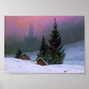 Winterlandschaft Caspar David Friedrich Poster