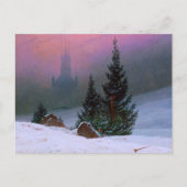Winterlandschaft Caspar David Friedrich Postkarte (Vorderseite)