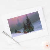 Winterlandschaft Caspar David Friedrich Rechteckiger Aufkleber (Umschlag)