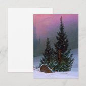 Winterlandschaft Caspar David Friedrich RSVP Karte (Vorne/Hinten)