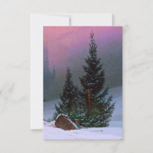 Winterlandschaft Caspar David Friedrich RSVP Karte