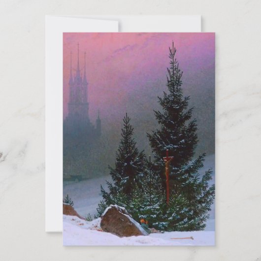 Winterlandschaft Caspar David Friedrich Save The Date (Vorderseite)