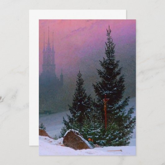 Winterlandschaft Caspar David Friedrich Save The Date (Vorne/Hinten)