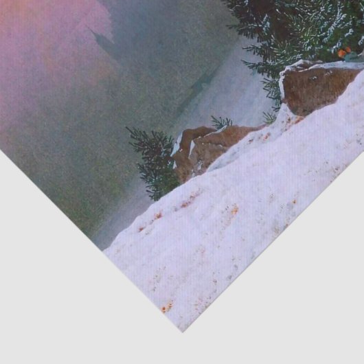 Winterlandschaft Caspar David Friedrich Seidenpapier (Ausschnitt)