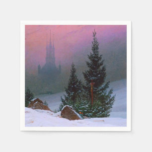 Winterlandschaft Caspar David Friedrich Serviette