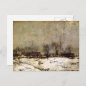Winterlandschaft, Cincinnati von John Twachtman Postkarte (Vorne/Hinten)