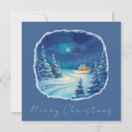 Winterlandschaft Dankeskarte