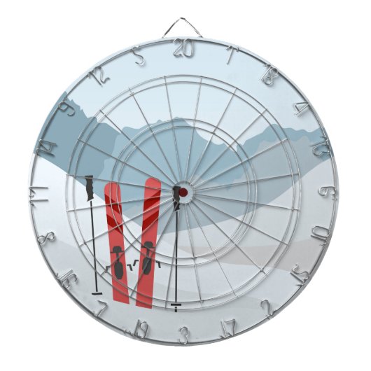 Winterlandschaft Dartscheibe (vorne)