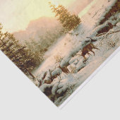 Winterlandschaft, Dekoupage Seidenpapier (Ausschnitt)