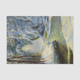 Winterlandschaft, Dekoupage Seidenpapier