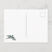 Winterlandschaft der 1920er Jahre - Fütternd Vögel Postkarte (Rückseite)