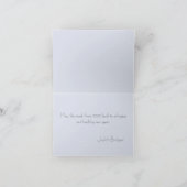 Winterlandschaft der Pinienwälder Snowy Street Karte (Innenseite)