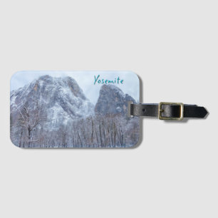 Winterlandschaft des Yosemite-Nationalparks Gepäckanhänger