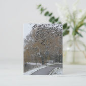 Winterlandschaft DIY Postkarte (Stehend Vorderseite)