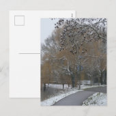 Winterlandschaft DIY Postkarte (Vorne/Hinten)
