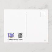 Winterlandschaft DIY Postkarte (Rückseite)