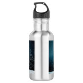 Winterlandschaft Edelstahlflasche (Rückseite)