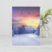 Winterlandschaft Einladung (Stehend Vorderseite)