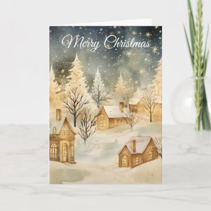 Winterlandschaft Feiertagskarte