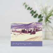 Winterlandschaft Feiertagspostkarte (Stehend Vorderseite)