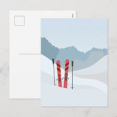 Winterlandschaft Feiertagspostkarte (Vorne/Hinten)