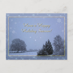 Winterlandschaft Feiertagspostkarte